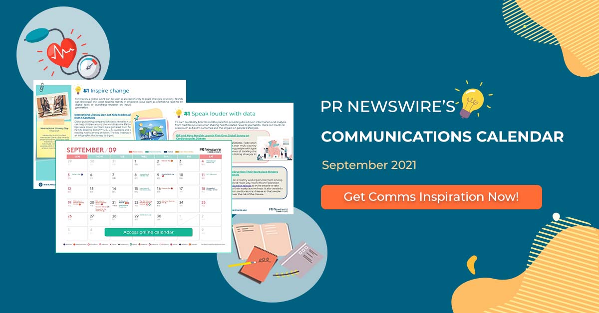 PR Newswire’s September 2021 Communications Calendar