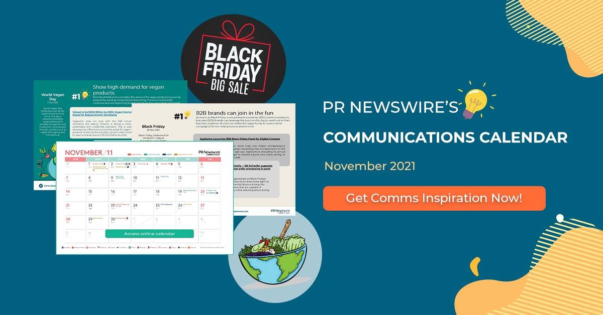 PR Newswire’s November 2021 Communications Calendar