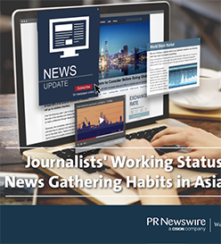 调查报告 – 亚太区记者工作状态与新闻采集习惯