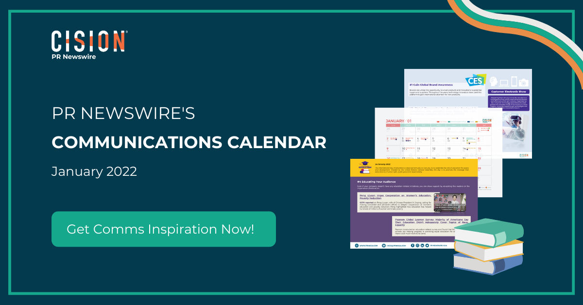 PR Newswire’s January 2022 Communications Calendar